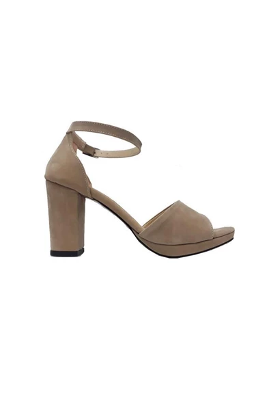 Önder 33011-22 Süet 10mm Platform Fashıon Kadın Sandalet - 6