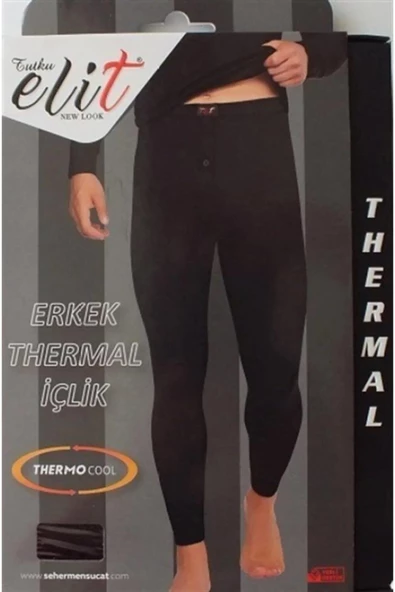 Tutku Elit Erkek Termal Tayt İçlik 1306  - 1 Adet  Siyah M - 2