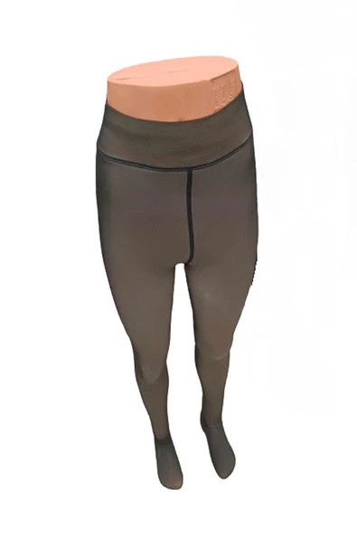 Larosa Kadın Polar Termal Kışlık Külotlu Çorap - 1 Adet  Siyah L - XL - Resim 5