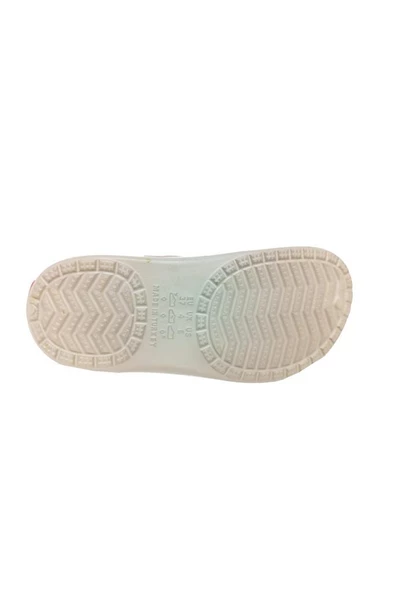 Akınal E195-24  Medical Sabo Kadın Terlik Bej  Beyaz Kırmızı - Resim 3