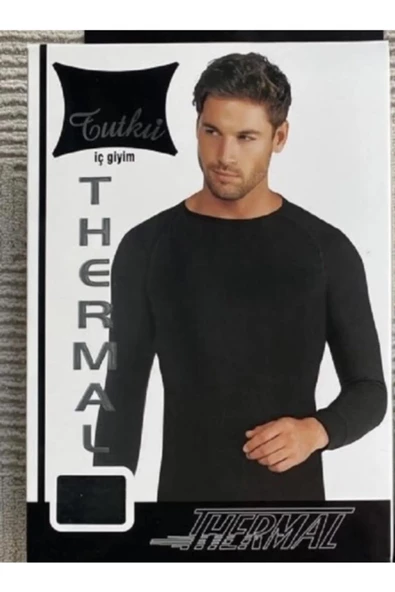 Tutku Erkek Termal Uzun Kol Fanila İçlik 0126 - 1 Adet  Siyah M - Resim 2
