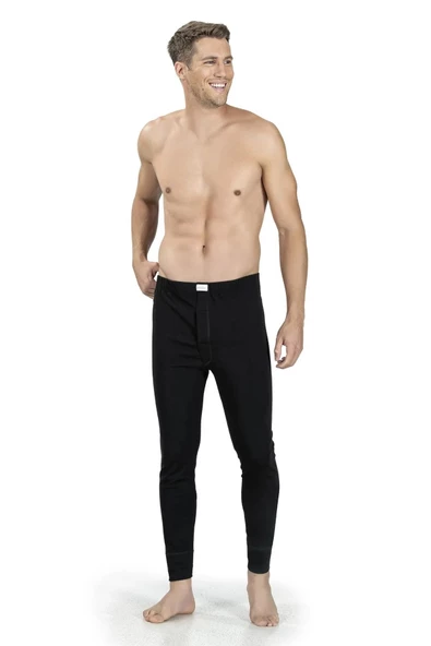 Jiber Erkek Termal Alt Tayt 161 - 1 Adet  XL Siyah - Resim 6