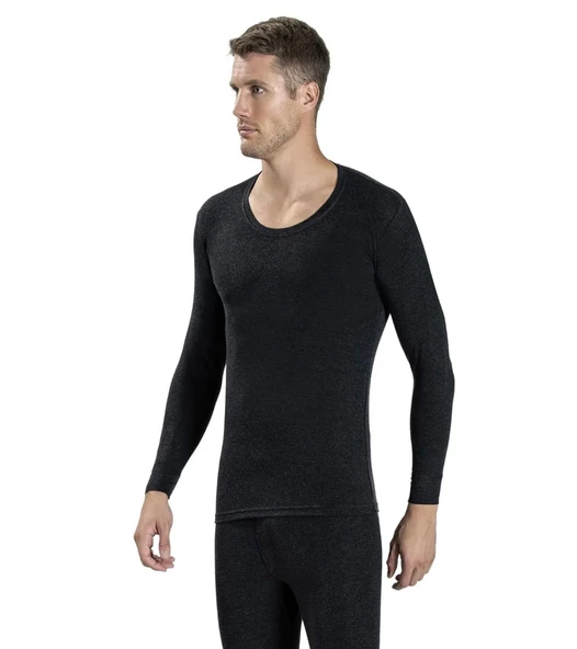 Jiber Erkek Termal Üst Fanila 160- 2 Adet  Siyah M ürün görseli 1