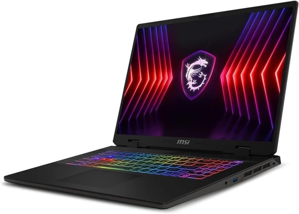 MSI Sword 17 HX B14VFKG-052XTR i7-14700HX 16 GB 1 TB SSD RTX4060 17" WUXGA Gaming Laptop - Resim 3