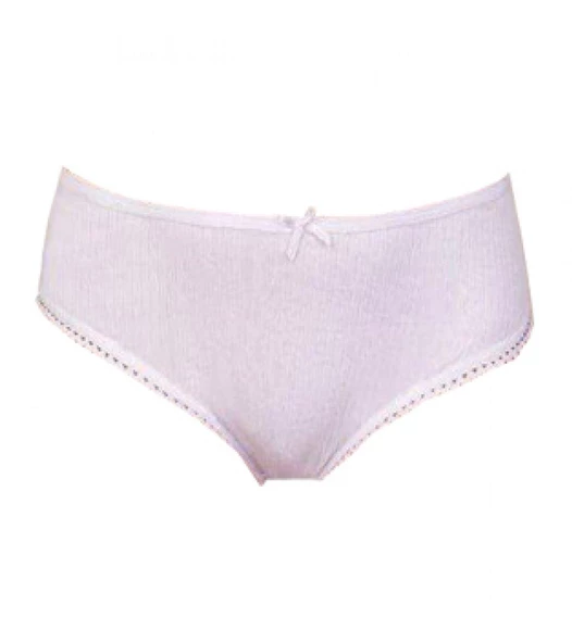 Berrak Kız Çocuk Modal Kaşkorse Bikini Külot 2574 - 6 Adet  Beyaz 3 No:4-5 Yaş