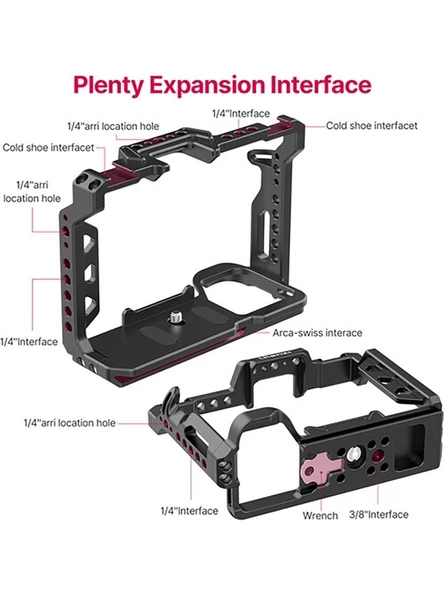 Ulanzi C-A7M4 Sony A7M4/A7M3/A7R3 Için Camera Cage Çerçeve - 3
