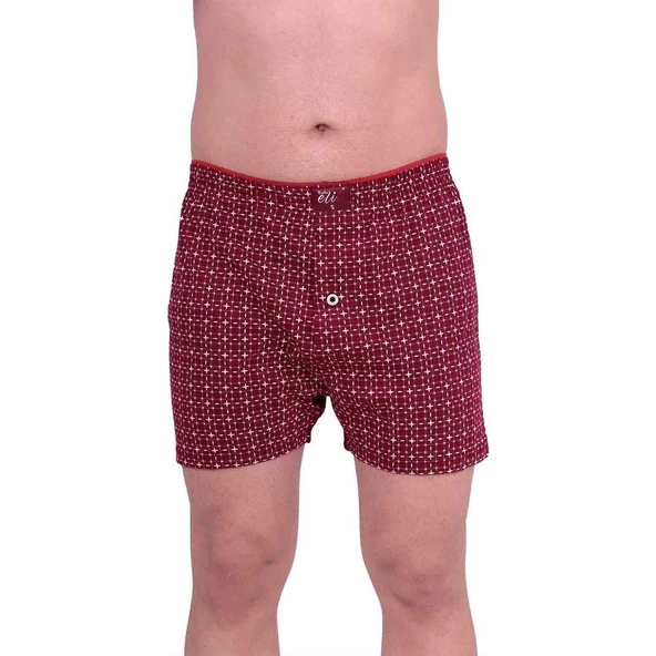 3'Lü Tutku Elit Havlu Bel Erkek Penye Desenli Boxer 1102  2XL Karışık Renk - Resim 4