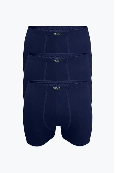 Anıt Erkek İnce Belli Bambu Likralı Boxer 1273 - 3 Adet  L Lacivert