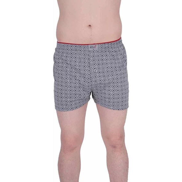 3'Lü Tutku Elit Havlu Bel Erkek Penye Desenli Boxer 1102  2XL Karışık Renk - Resim 3