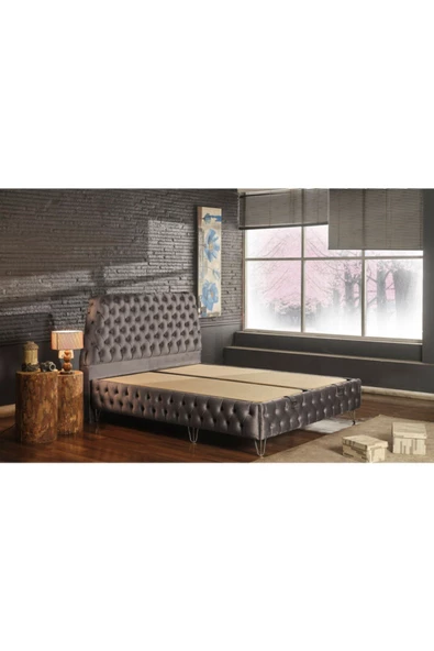 Niva Eylül Sandıklı Baza Başlık ( Gümüş Veya Gold Renk Ayaklı )yatak Hariç - Resim 4