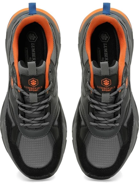 LUMBERJACK JOAO 4PR K.GRİ TURUNCU COMFORT CASUAL ANATOMİK SPOR AYAKKABISI - Resim 6