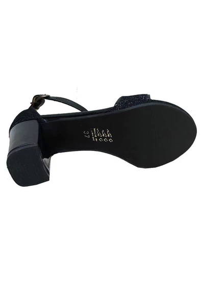 Punzoni Rüya 001 Simli Platform Topuk Fashion Kadın Sandalet - 3