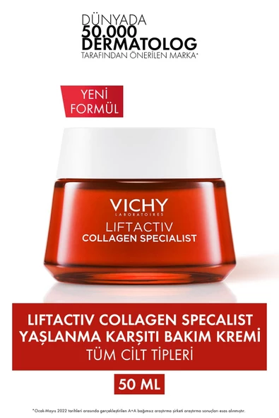 Vichy Liftactiv Collagen Specialist Yaşlanma Karşıtı Krem 50 ml 3337875607254