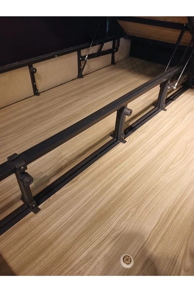 NİVA BAZA Çift Kişilik GOLD Baza Başlık POCKET YAYLI YATAK ve 2 Adet komodin - Resim 2