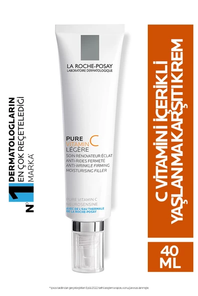 La Roche Posay Saf C vitaminli Yaşlanma Karşıtı Krem Karma Ciltler İçin Işıltı Veren Bakım 40 ml 3337872413704