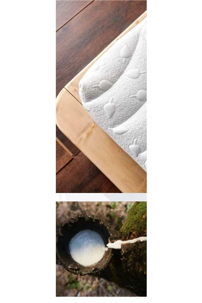 Ahşap Karyola Başlık Pocket Yaylı Yatak Ve Komodin 2 Adet - Resim 2