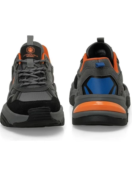 LUMBERJACK JOAO 4PR K.GRİ TURUNCU COMFORT CASUAL ANATOMİK SPOR AYAKKABISI - Resim 7