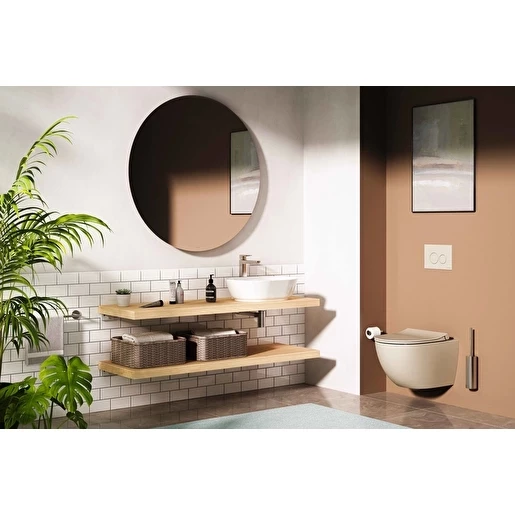 VitrA Root Square A4273334 Lavabo Bataryası (Çanak),Fırçalı Nikel - 2