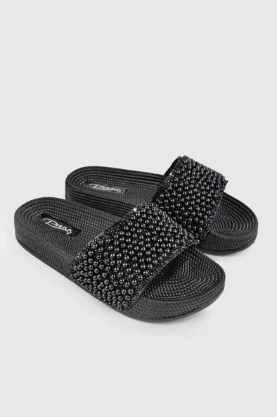 Pienn 20037-006 Anatomik Fashion Taşlı Kadın Terlik