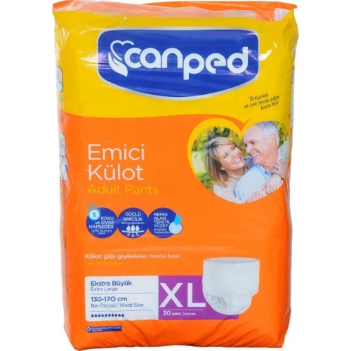 CANPED EMİCİ KÜLOTLU  XL  30 ADET