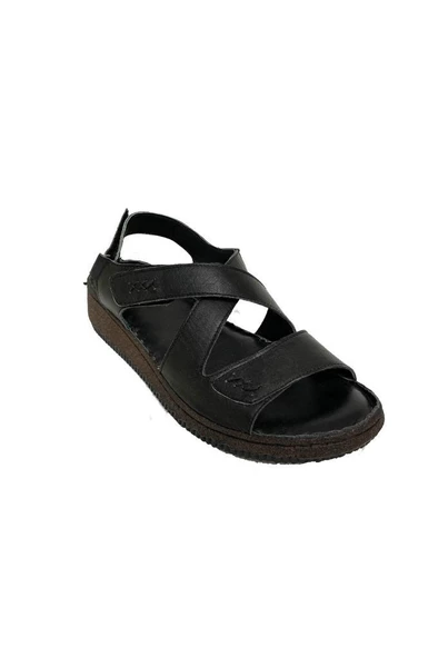 Missmamma 907-24 Hakiki Deri Anatomik Kadın Sandalet - 4