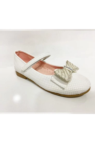 İremsu 9101-24 Baskı Deri Fashion Kız Çocuk Babet 31-36 - 2