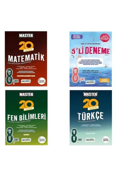 8. Sınıf Okyanus Master Deneme Seti