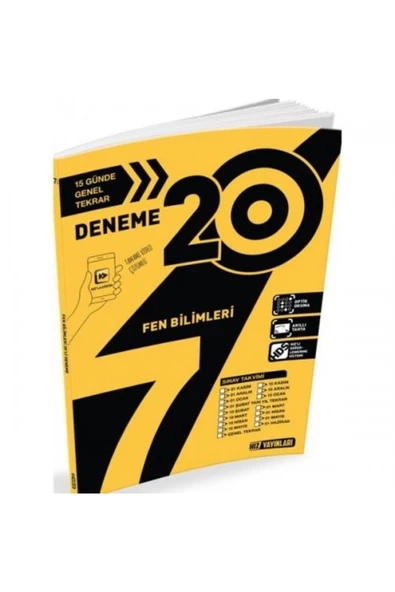 Hız Yayınları 7. Sınıf Fen Bilimleri 20'li Deneme Sürpriz Hediye