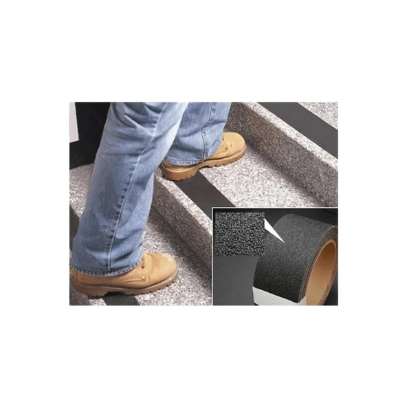 Merdiven Zemin Kaydırmaz Bant 50 mm x 25 mt Siyah - 4