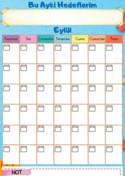 Günlük Planlayıcı Okul Ajandası - 4