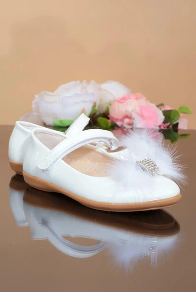 Anılbebe 34001-B Rugan Taşlı Fashıon Bebe Babet - 4