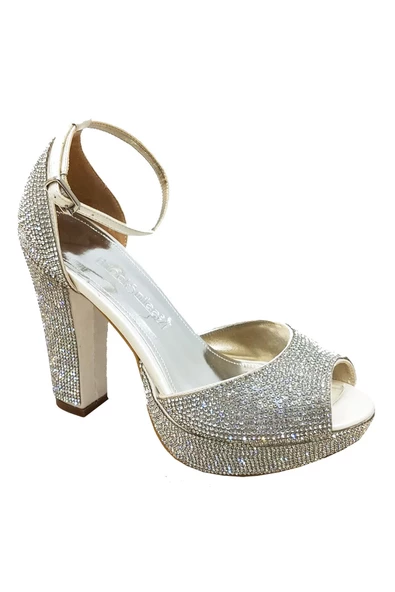 Smilee 4677 Platform Topuklu Kadın Abiye Ayakkabı - 10