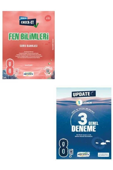 8.sınıf Kendini Check-et Fen Bil.soru Bankası+lgs Ilk Dönem Update Denemeleri