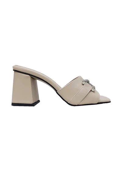 Bianca 501 Deri Trend Fashion Kadın Terlik - Resim 2