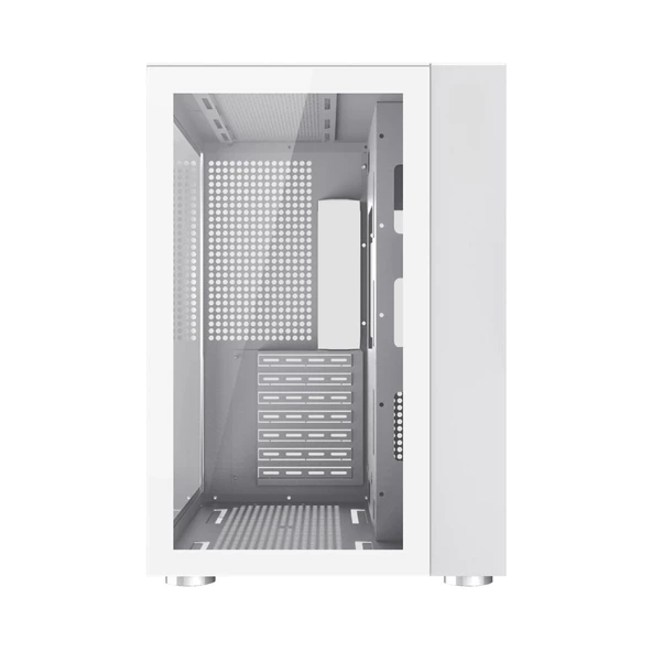 SNT WARZONE II 750 Watt 80+ Bronze Güç Kaynağı 7x Argb Fan Uzaktan Kumandalı ARGB Controller Gaming Kasa Beyaz - 11