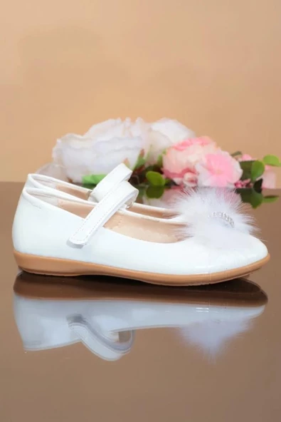 Anılbebe 34001-B Rugan Taşlı Fashıon Bebe Babet - 5