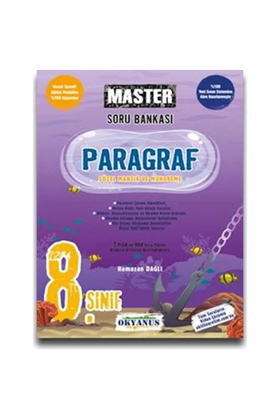 8. Sınıf Lgs Master Paragraf Soru Bankası Kitabı Okyanus Yayıncılık