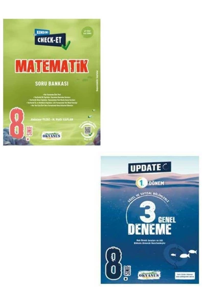 8. Sınıf Kendini Check - Et Matematik Soru Bankası+lgs Ilk Dönem Update Denemeleri
