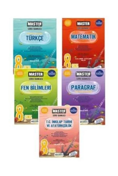 2023-2024 Okyanus 8 Sınıf Master Tüm Dersler Soru Bankası Seti Lgs