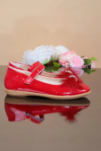 Anılbebe 34001-B Rugan Taşlı Fashıon Bebe Babet - 2