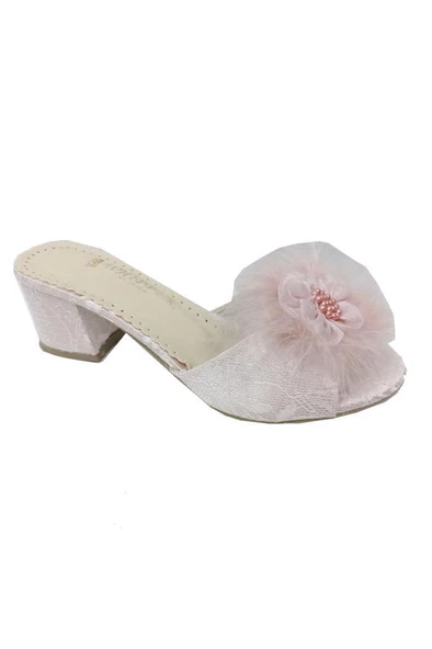 Whipper 1301 Nakışlı Kalın Topuk Tüylü Kadın Terlik - Resim 4