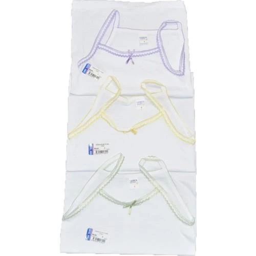 SEHER YILDIZI KIZ İP ASKILI OYALI 6 Adet  Beyaz 6 (11-12YAŞ) - Resim 2