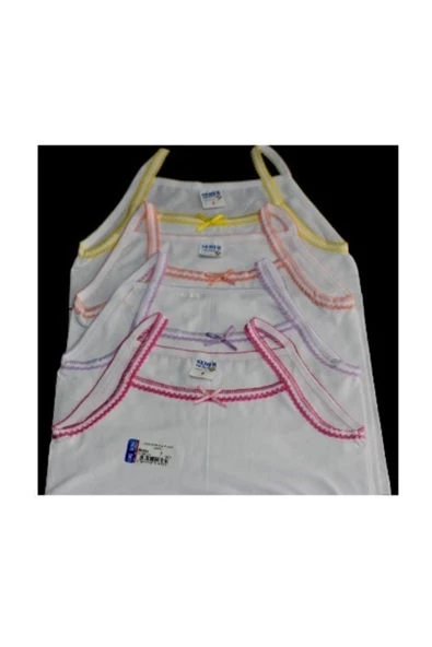 SEHER YILDIZI KIZ İP ASKILI OYALI 6 Adet Beyaz 3 (5-6 YAŞ)