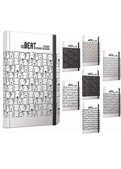 Beat İplik Dikiş Sert Kapak Defter 19x26 120 Yaprak Kareli (4226) Gıpta