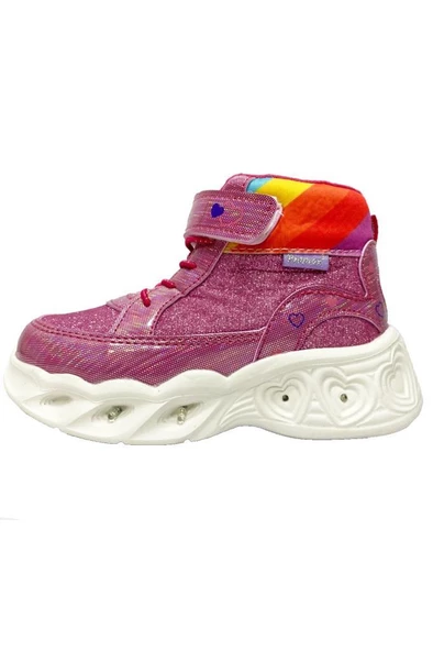 Promax 1730 Işıklı Deri Simli Patik Çocuk Spor Bot 26-31 - 2