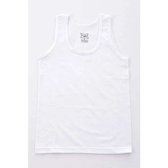 TUTKU 0124 ERKEK ÇOCUK PENYE ATLET 6 Adet  Beyaz 3 (5-6 YAŞ) ürün görseli