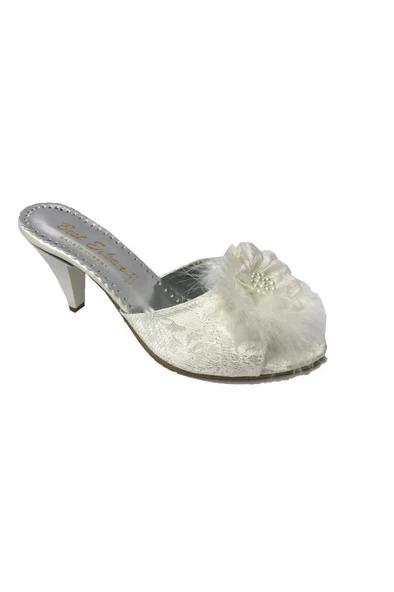 Best 1807 Trend Fashion Abiye Tüylü Terlik ürün görseli 1