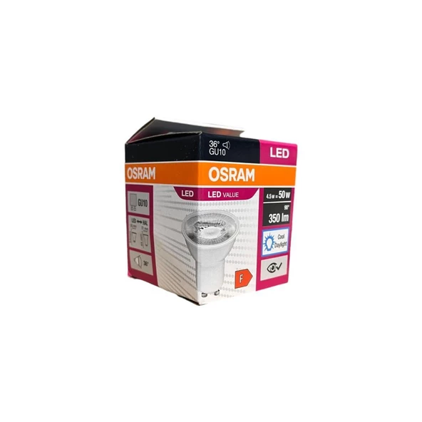 Osram Led Value 4,5W Beyaz Işık Gu10 Duy 350lm 10 lu Paket - 2