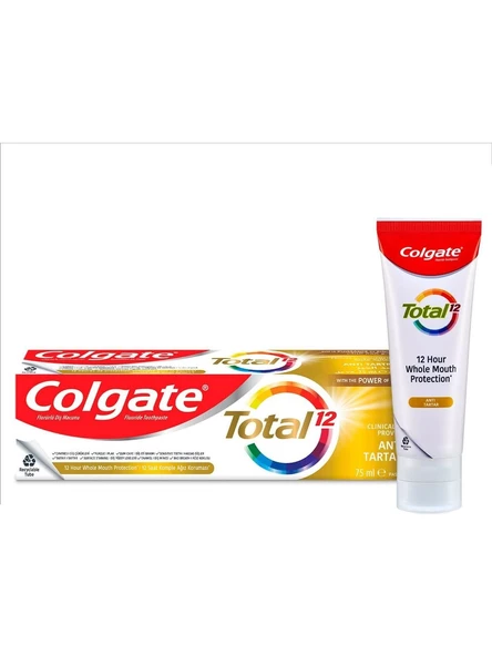 Colgate Dıs Macunu Total Antı Tartar 75 ml Diş Macunu 3 Adet x 75 Ml