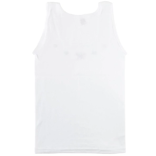 TUTKU 0166 KIZ ÇOCUK GENİŞ ASKILI ATLET 12 ADET  Beyaz 2 (3-4 YAŞ) - Resim 2